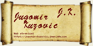 Jugomir Kuzović vizit kartica